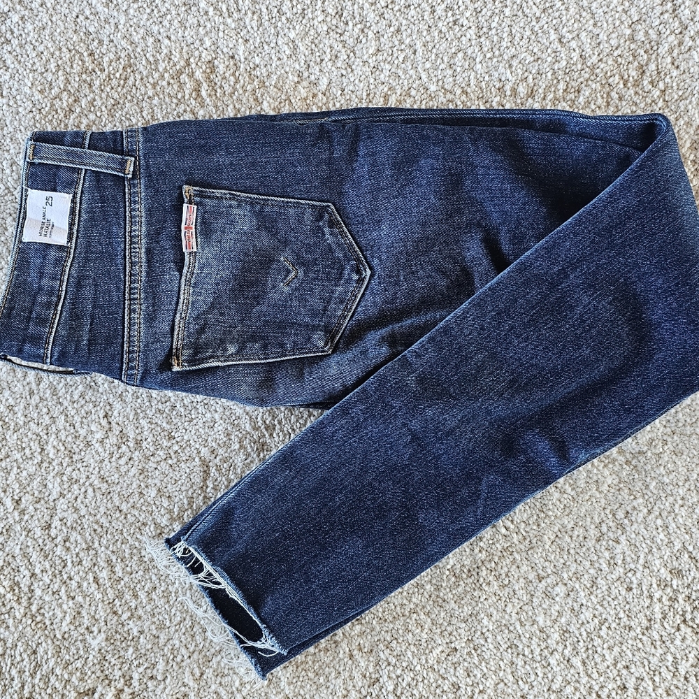 Women's Natalie Super Skinny Hudson Los Angeles cropped jeans size 25